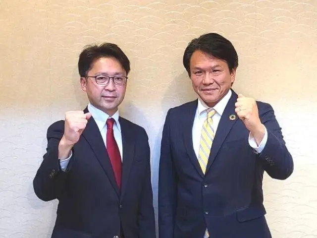 岩谷 春日部市長との写真